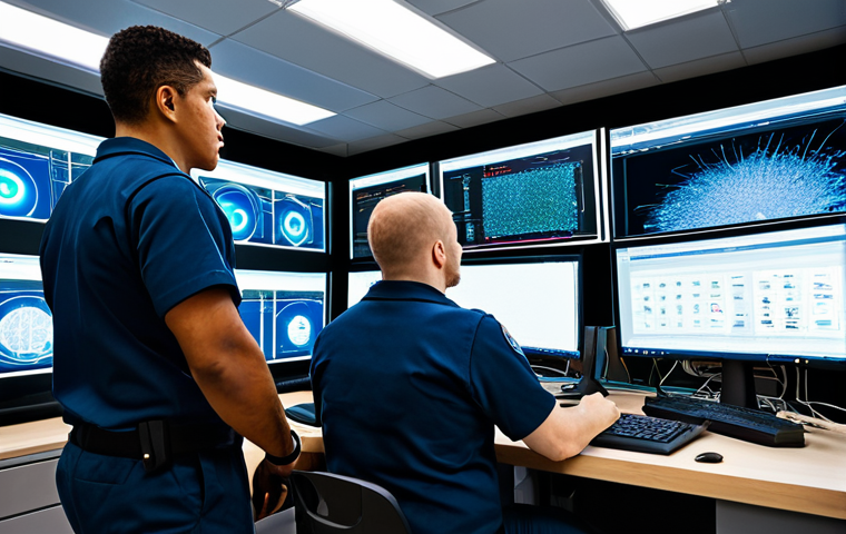 사이버 인시던트 대응 훈련의 중요성 - Cybersecurity Training Simulation**
"A diverse group of cybersecurity professionals participating i...